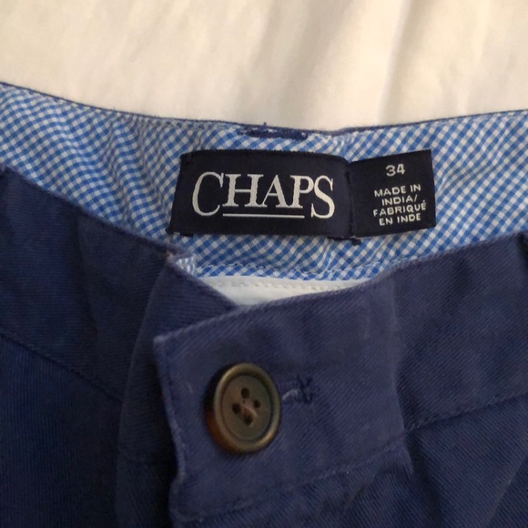 Men’s Navy Blue Chaps Shorts with 34 waist - Picture 2 of 3